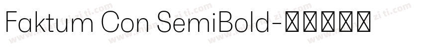 Faktum Con SemiBold字体转换